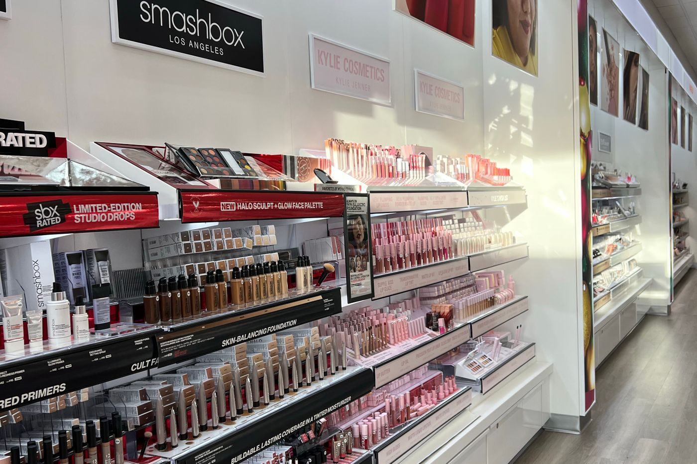 Shopping for K-beauty products in a Korean cosmetics store